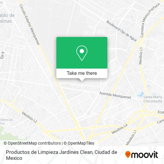 Mapa de Productos de Limpieza Jardines Clean