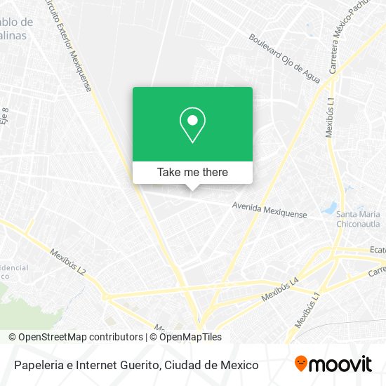 Papeleria e Internet Guerito map