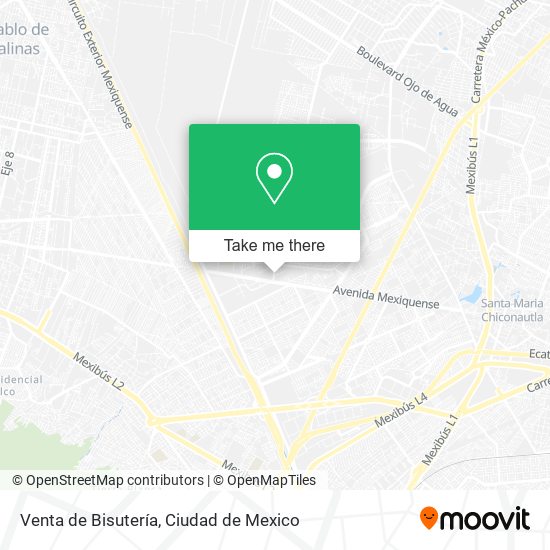 Mapa de Venta de Bisutería