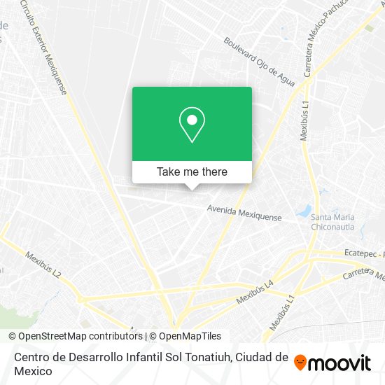 Mapa de Centro de Desarrollo Infantil Sol Tonatiuh