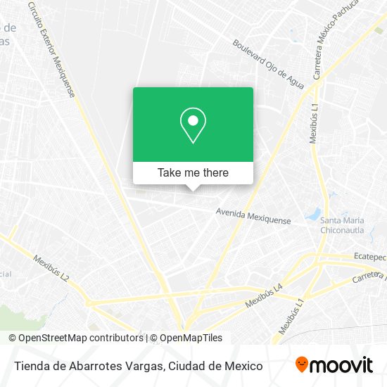 Mapa de Tienda de Abarrotes Vargas