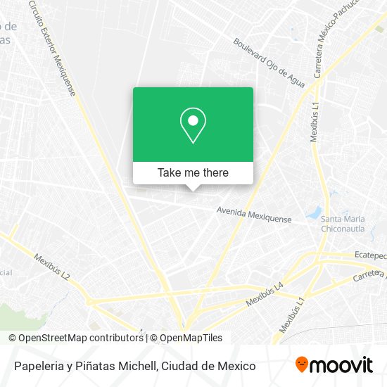 Papeleria y Piñatas Michell map