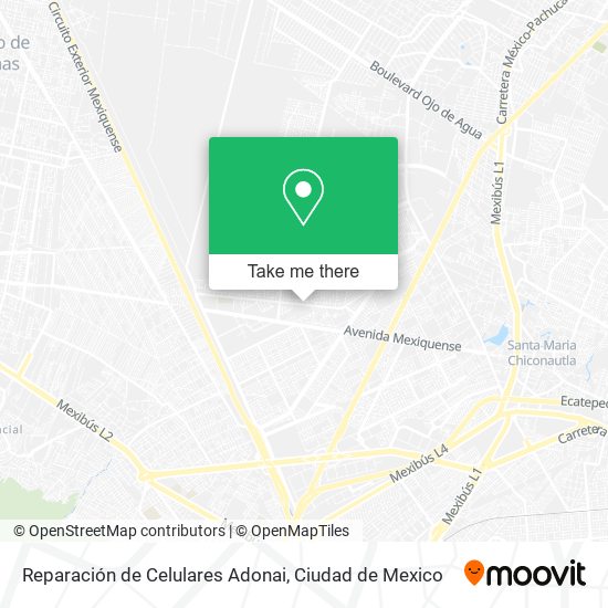 Reparación de Celulares Adonai map