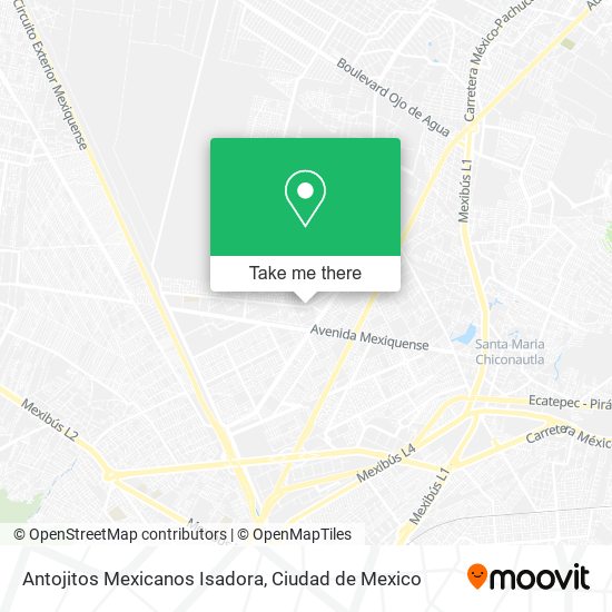 Antojitos Mexicanos Isadora map