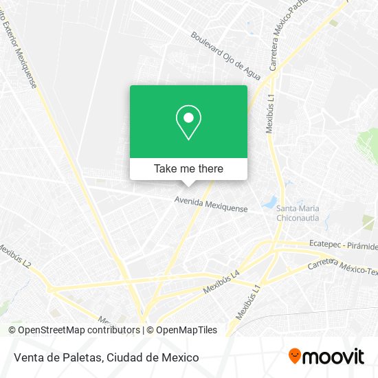 Venta de Paletas map