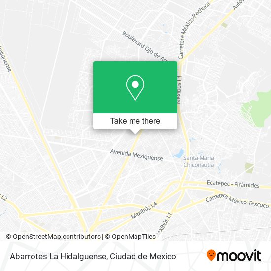 Abarrotes La Hidalguense map