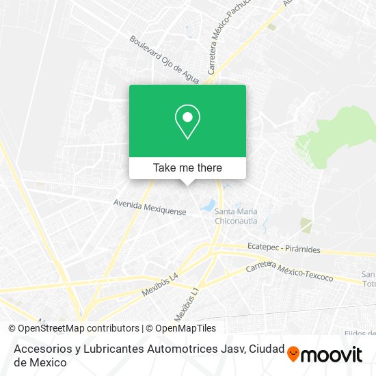 Mapa de Accesorios y Lubricantes Automotrices Jasv