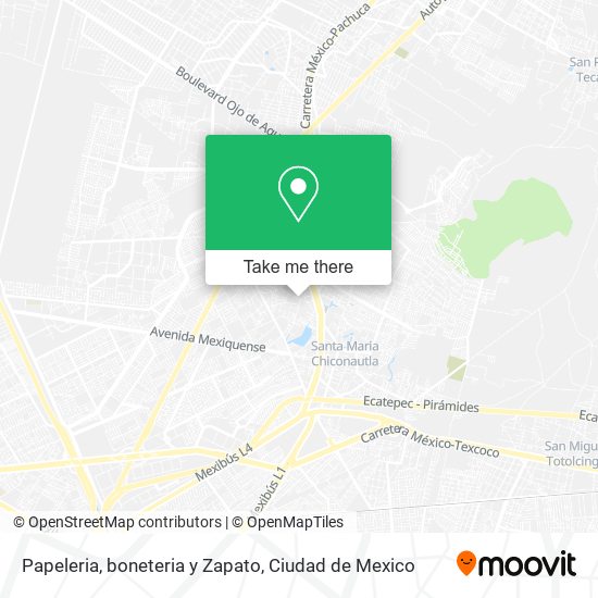 Mapa de Papeleria, boneteria y Zapato