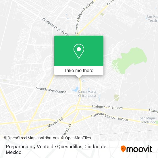 Preparación y Venta de Quesadillas map