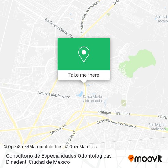 Consultorio de Especialidades Odontologicas Dinadent map