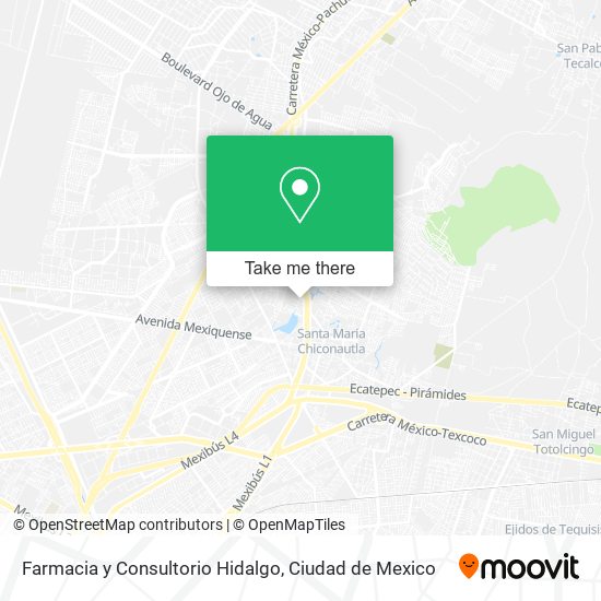 Mapa de Farmacia y Consultorio Hidalgo