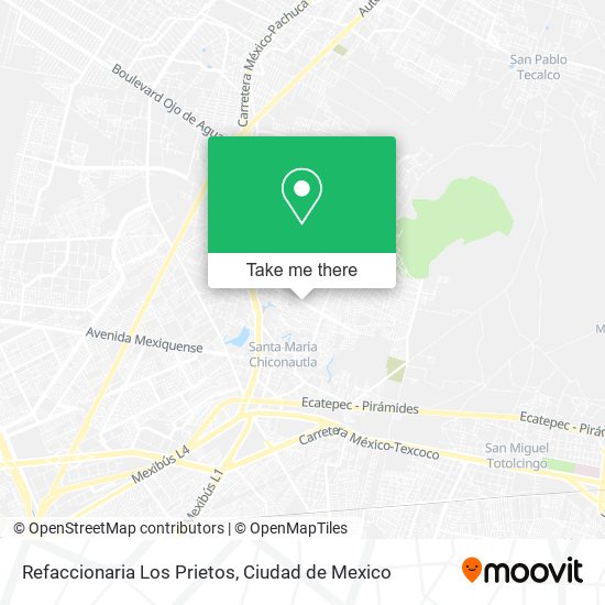 Refaccionaria Los Prietos map