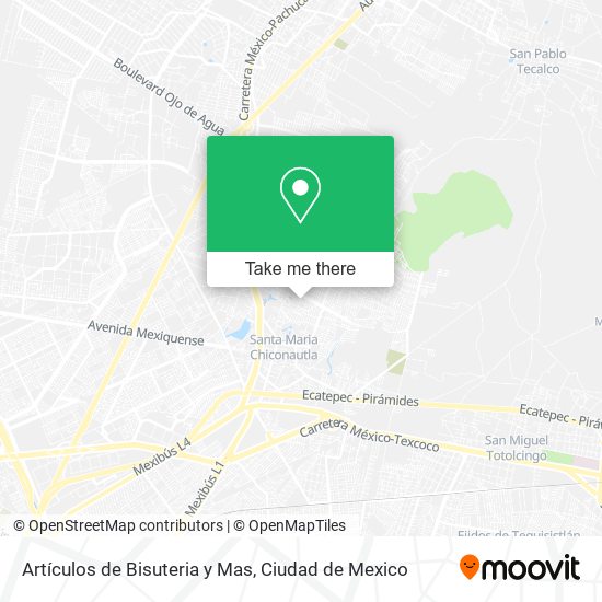 Artículos de Bisuteria y Mas map