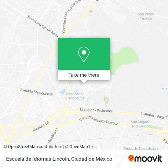 Escuela de Idiomas Lincoln map