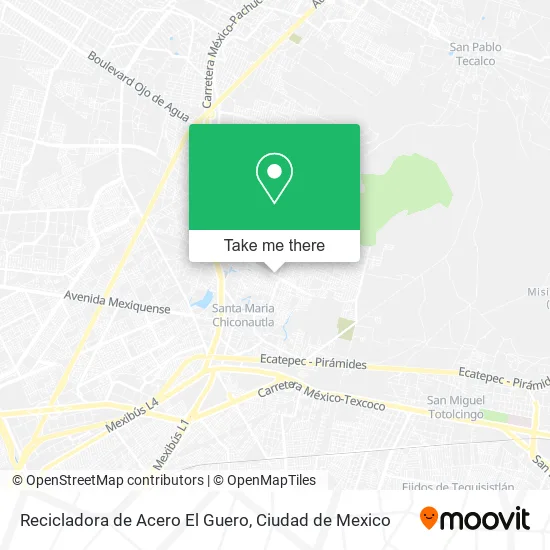 Recicladora de Acero El Guero map