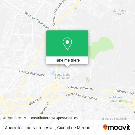 Abarrotes Los Nietos Alvali map