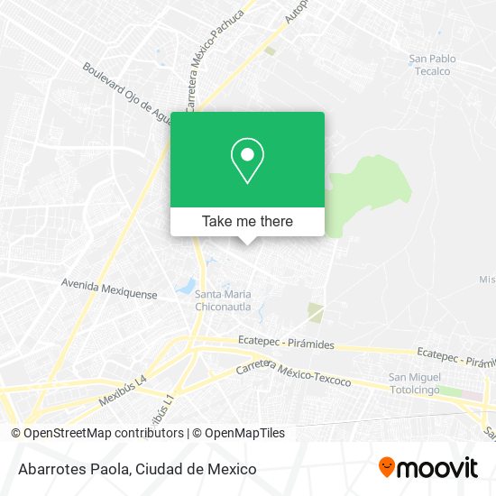 Abarrotes Paola map