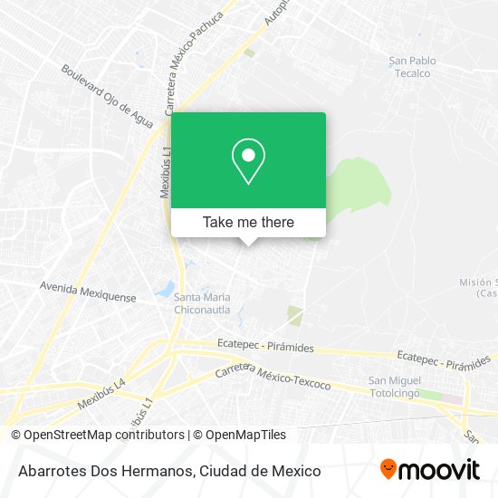 Mapa de Abarrotes Dos Hermanos