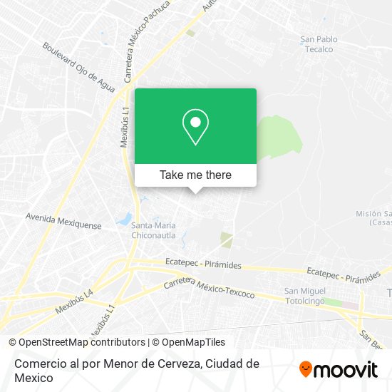 Comercio al por Menor de Cerveza map