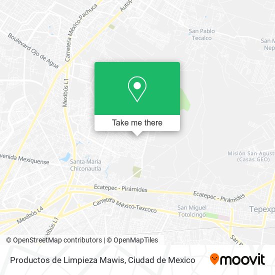 Productos de Limpieza Mawis map