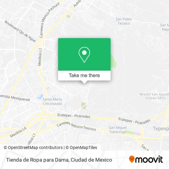 Tienda de Ropa para Dama map