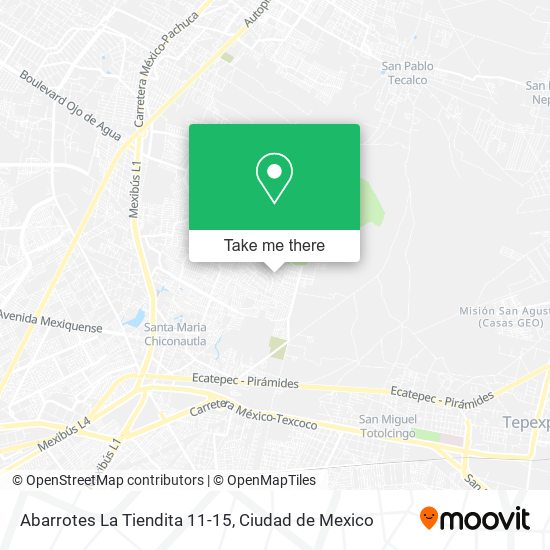 Abarrotes La Tiendita 11-15 map