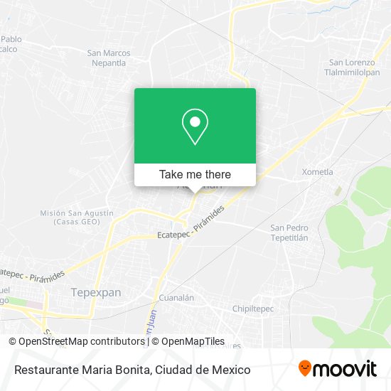 Mapa de Restaurante Maria Bonita