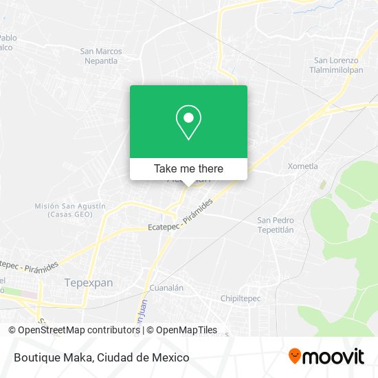 Mapa de Boutique Maka