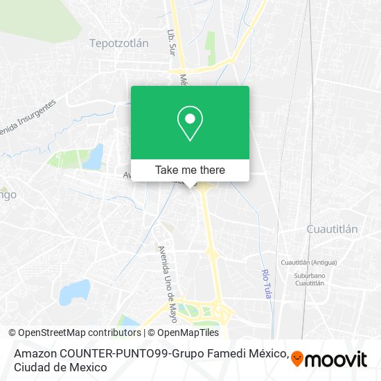 Amazon COUNTER-PUNTO99-Grupo Famedi México map