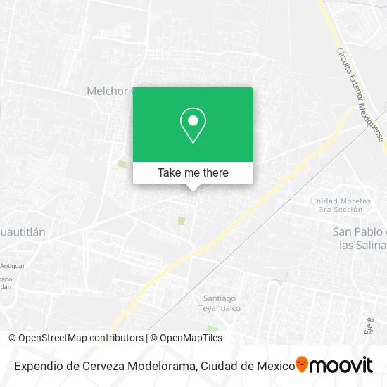 Expendio de Cerveza Modelorama map