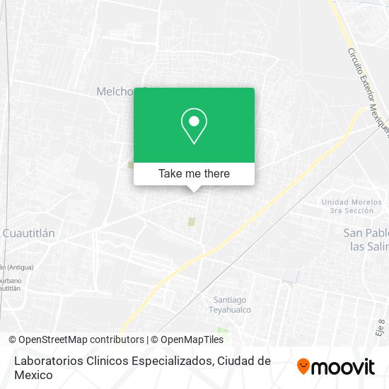 Mapa de Laboratorios Clinicos Especializados