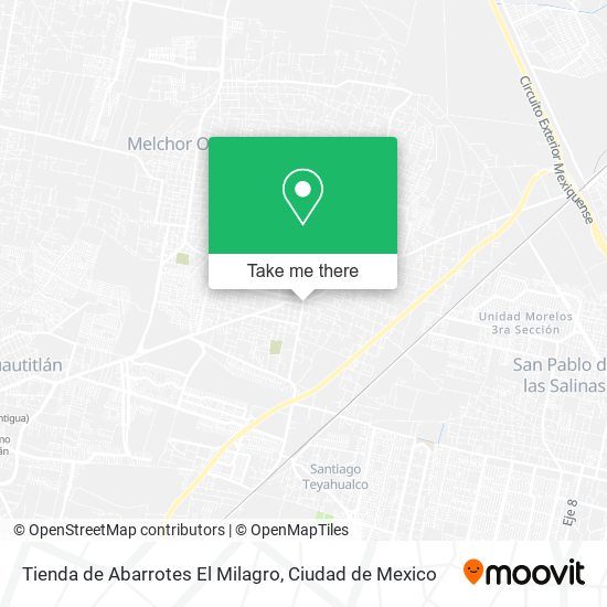 Tienda de Abarrotes El Milagro map