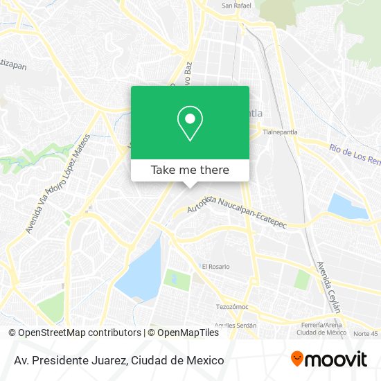 Av. Presidente Juarez map