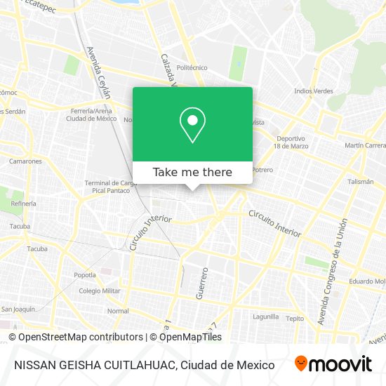  ¿Cómo llegar en Autobús o Metro a NISSAN GEISHA CUITLAHUAC en Azcapotzalco?