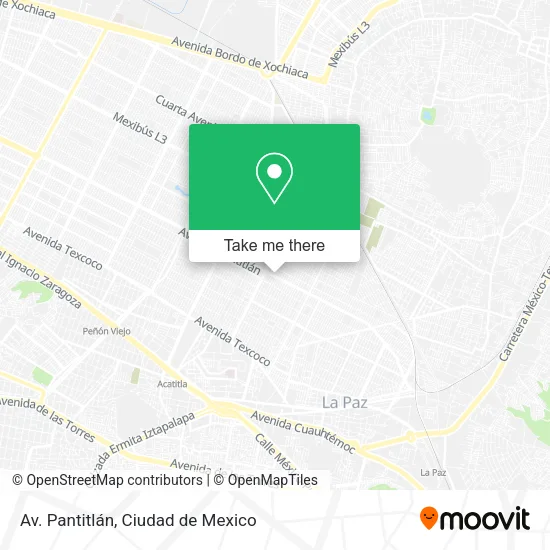 Av. Pantitlán map