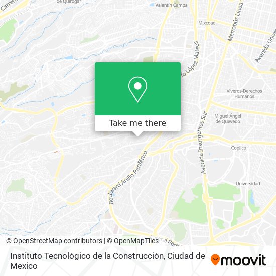 Mapa de Instituto Tecnológico de la Construcción