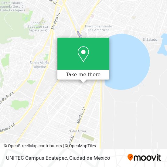 Mapa de UNITEC Campus Ecatepec