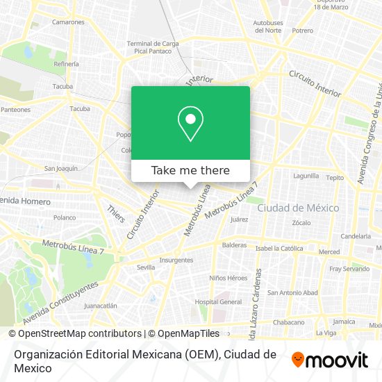 Organización Editorial Mexicana (OEM) map