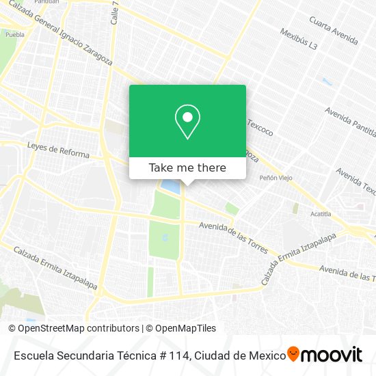 Escuela Secundaria Técnica # 114 map