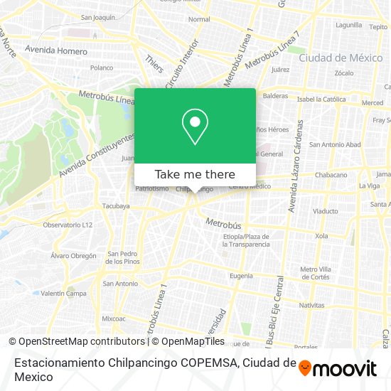 Estacionamiento Chilpancingo COPEMSA map