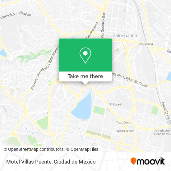 Motel Villas Puente map