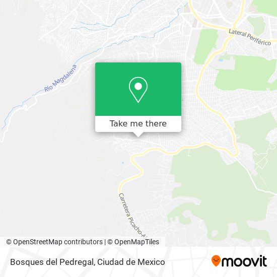 Bosques del Pedregal map