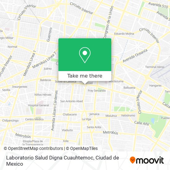 Laboratorio Salud Digna Cuauhtemoc map