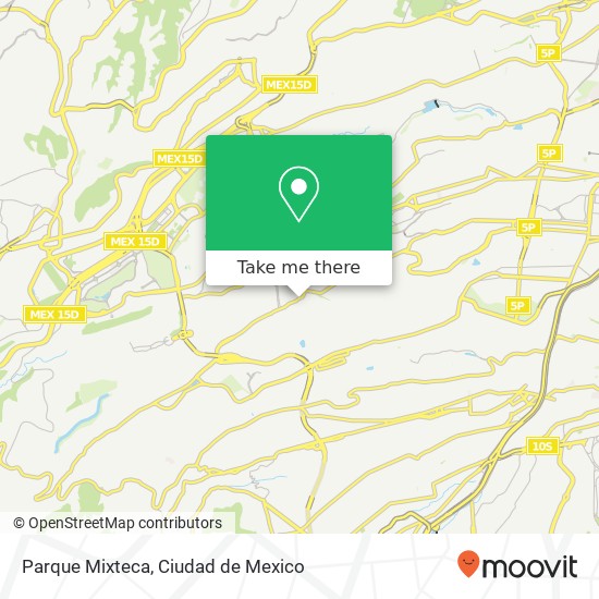 Parque Mixteca map