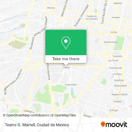 Teatro G. Martell map