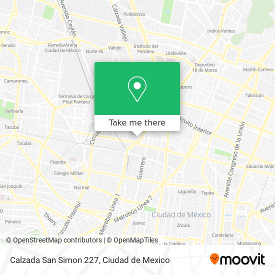 Calzada San Simon 227 map