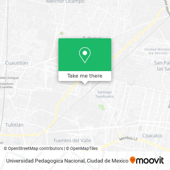 Mapa de Universidad Pedagogica Nacional