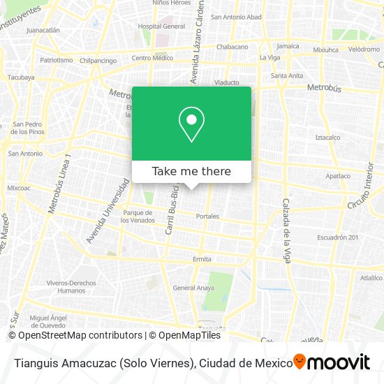 Mapa de Tianguis Amacuzac (Solo Viernes)