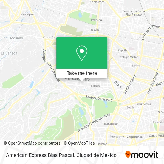 American Express Blas Pascal map