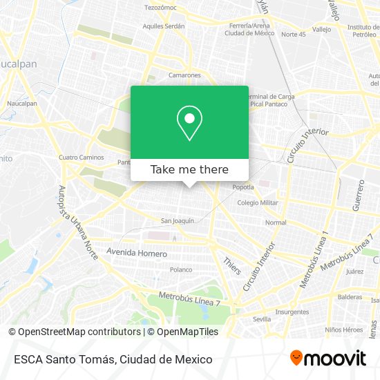 Mapa de ESCA Santo Tomás